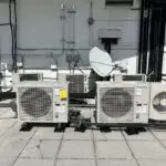 Open air handler with a dirty blower wheel